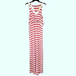 Maude Striped Maxi Nautical Rope Necklace Detail